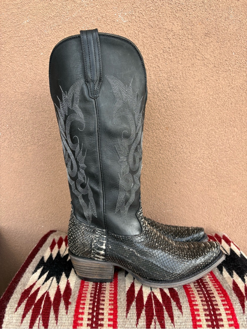 Freebird by Steven Black/Grey Python Western Boot - Picture 3 of 13